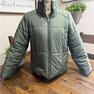 Z By Zella Olive Green Puffer Jacket - Women’s Small